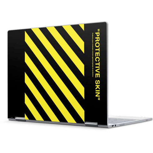 Black and Yellow Stripes Pixelbook Skin